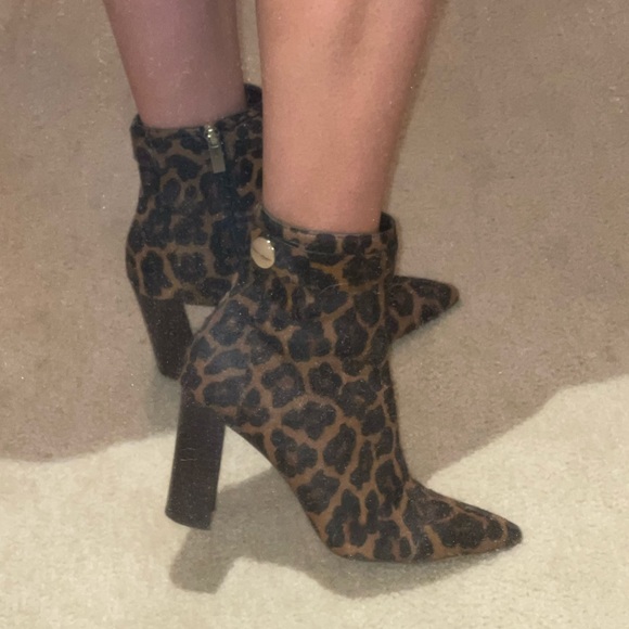 Sole Society So-Simeona Haircalf Leopard Booties - Picture 11 of 12